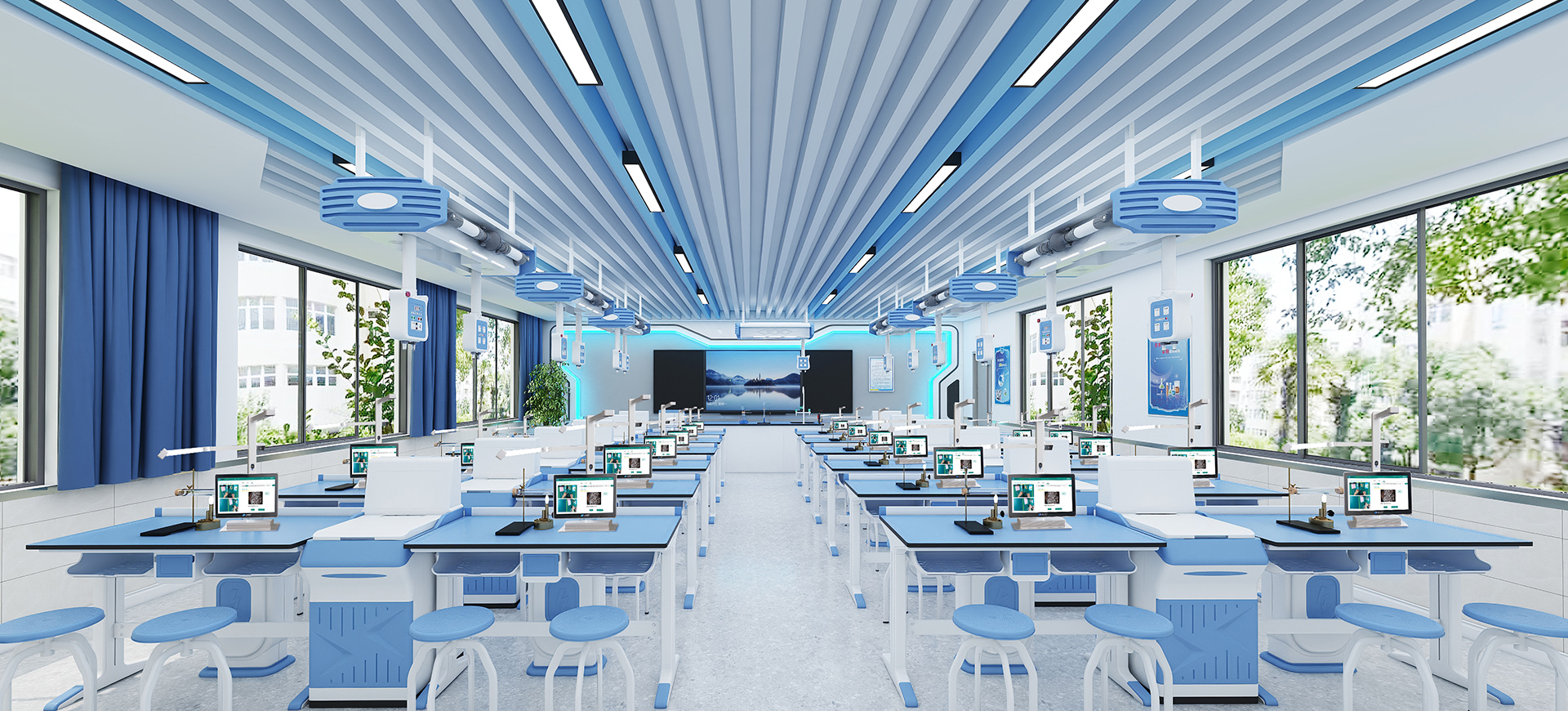 中学理化生实验AI教学系统